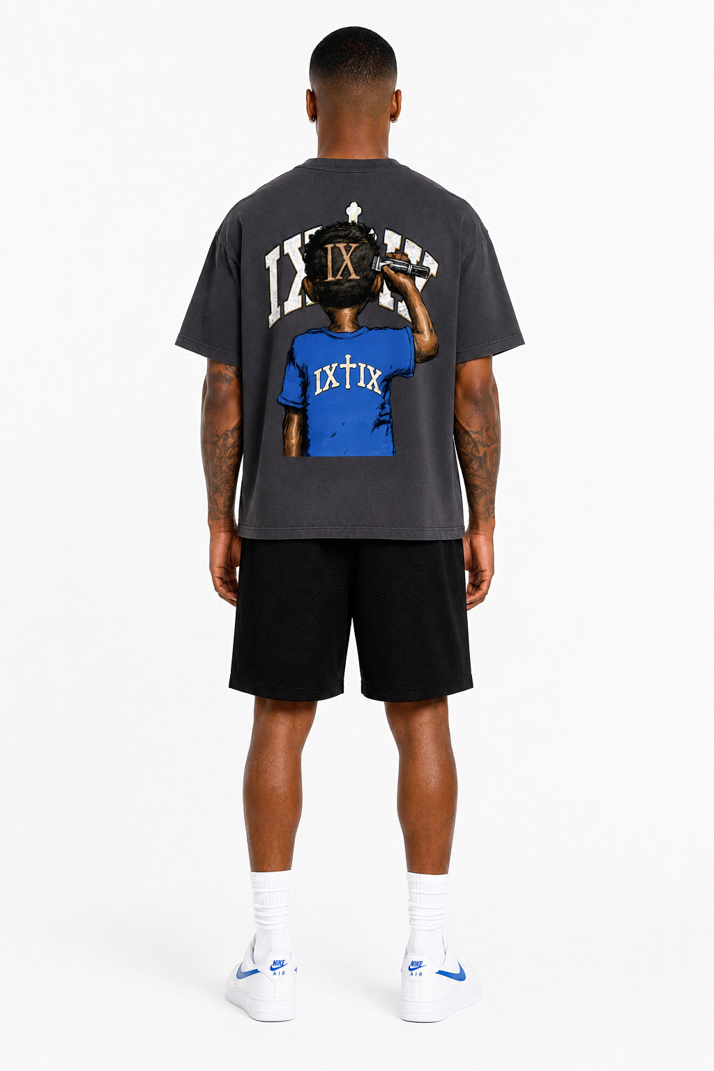 “9ine” Temp Fade Vintage Boxy T-Shirt